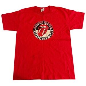 vintage 2004 The Rolling Stones Red Youth Large Women’s Small T-shirt